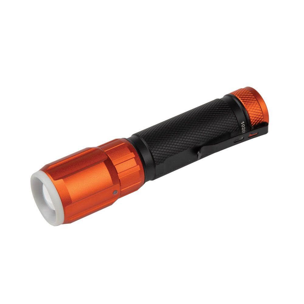 LED Flashlight with Worklight 500-Lumen 4 Modes LED Rechargeable Flashlight 56412