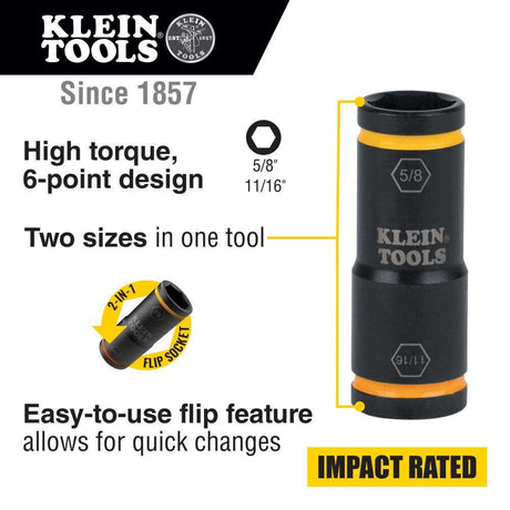 Flip Impact Socket 11/16in X 5/8in 66075