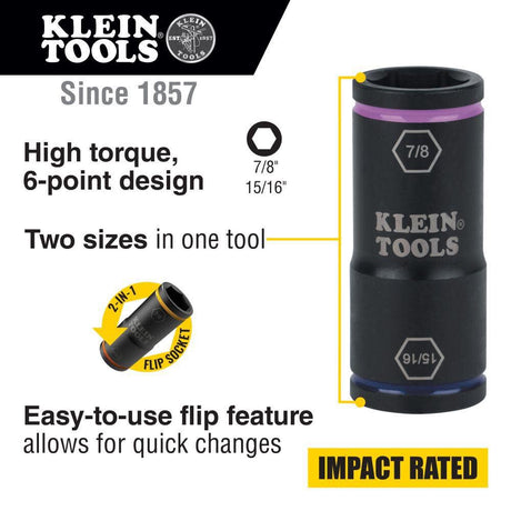 Flip Impact Socket 15/16in X 7/8in 66073