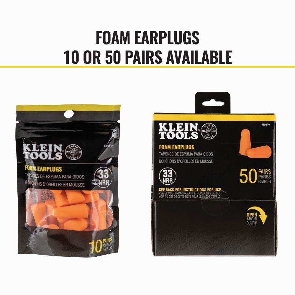 Foam Earplugs 10 Pair 6054010