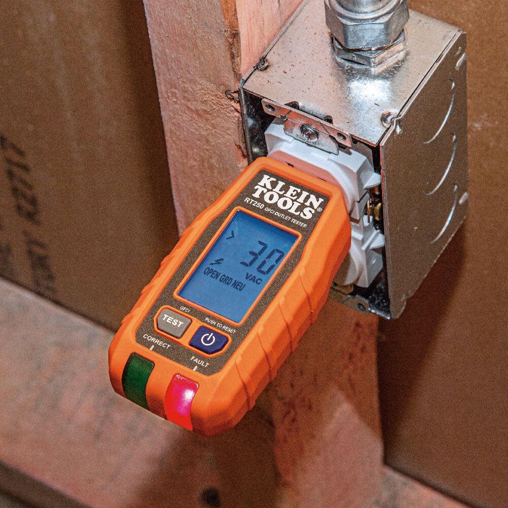 GFCI Receptacle Tester with LCD RT250