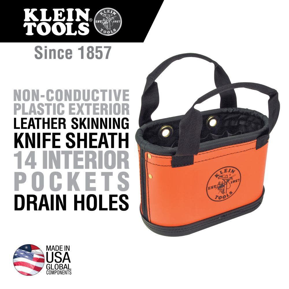 Hard Body Oval Bucket Orange/Black 5144HBS