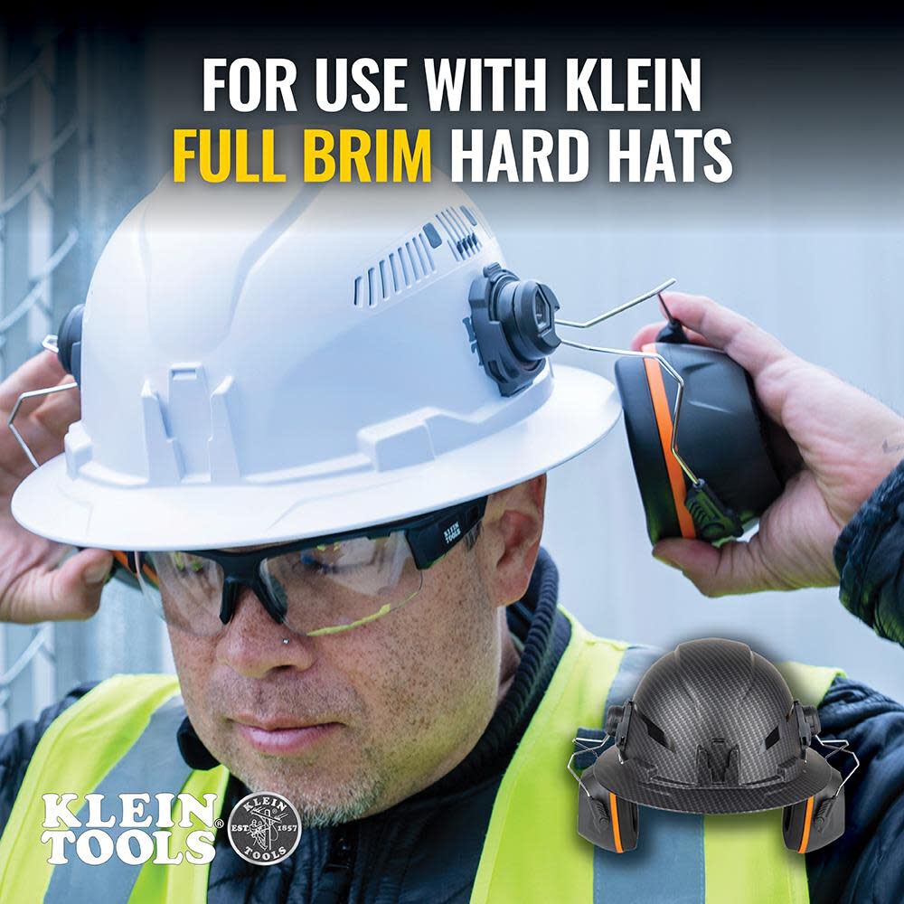 Hard Hat Earmuffs Full Brim Style 60502