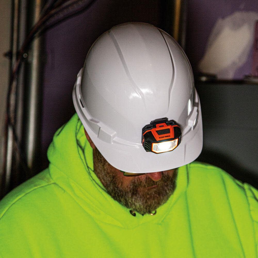 Hard Hat Non-vented Cap with Headlamp 60107