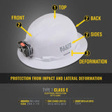 Hard Hat Non-vented Full Brim Blue 60249