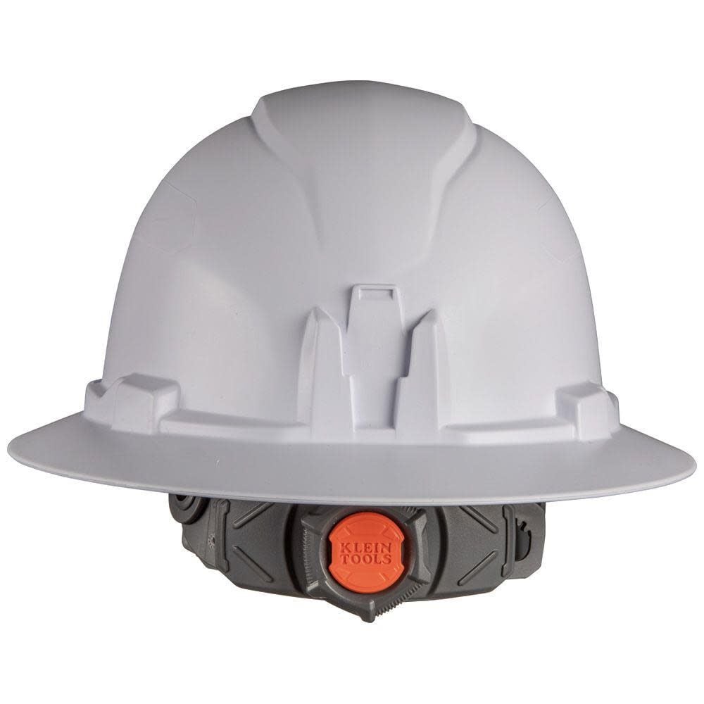 Hard Hat Non-vented Full Brim with Rechargeable Headlamp White 60406RL