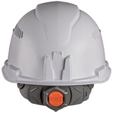 Hard Hat Vented Cap Style with Rechargeable Headlamp White 60113RL