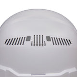 Hard Hat Vented Full Brim with Rechargeable Headlamp White 60407RL