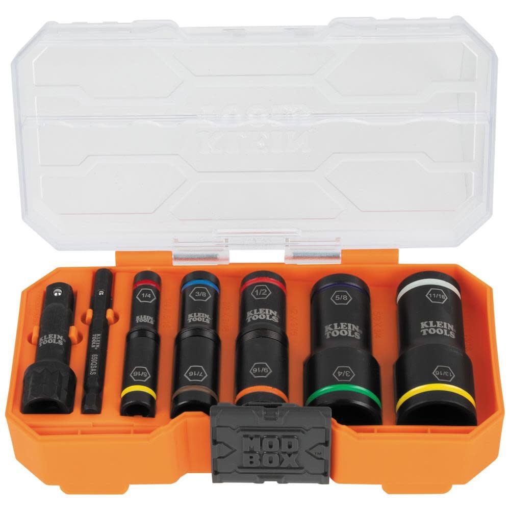 1/4-in, 3/8-in Drive Standard (SAE) Deep Socket Set (8-Pieces) 65618