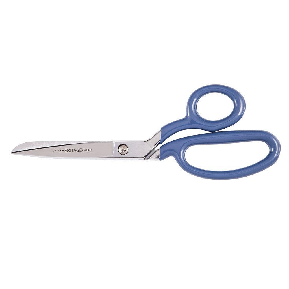 Heritage 8in Bent Trimmer with Large Ring Blue Coating 208LRBLUP