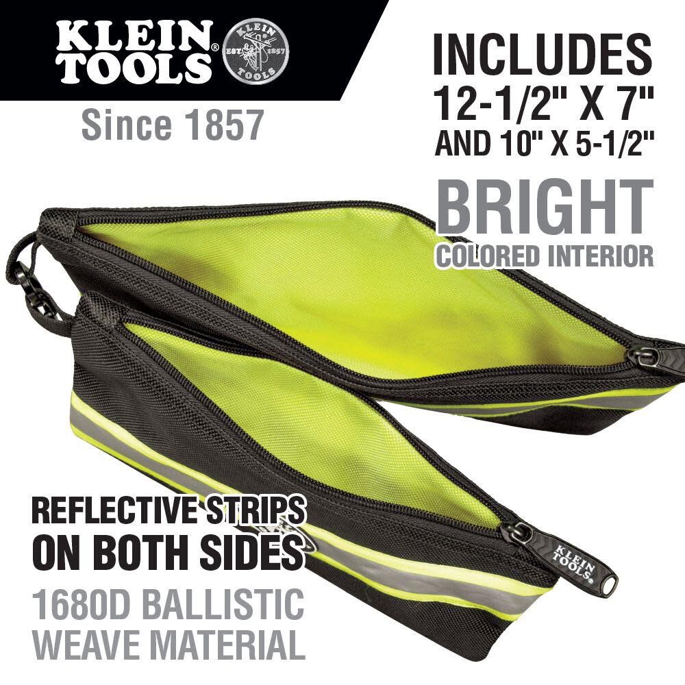 High Visibility Zipper Bags 2 Pk 55599