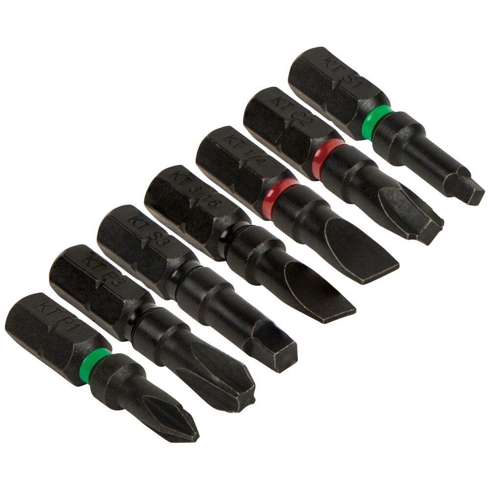 Impact Power Bits Assorted 7-PK 32796