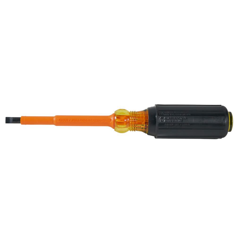 Insulated 1/4 In. Cabinet Tip Screwdriver with 4 In. Shank 6024INS