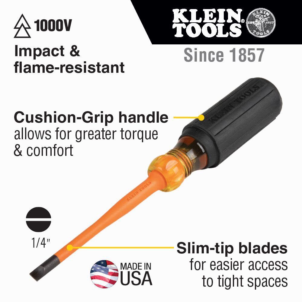 Insulated Screwdriver 1/4inch Cab 6inch 6926INS