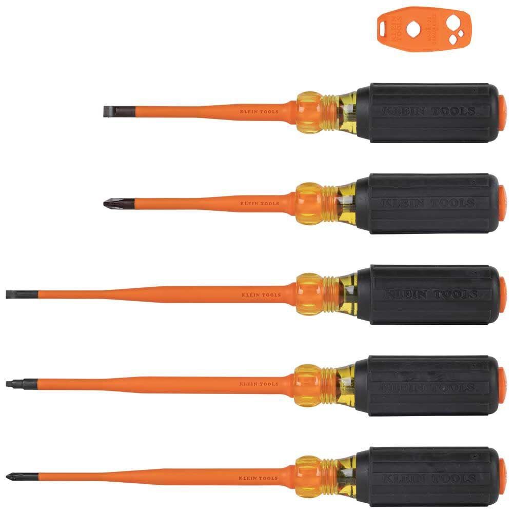 6-Piece Bi-material Handle Assorted Drive Screwdriver Set 33736INS