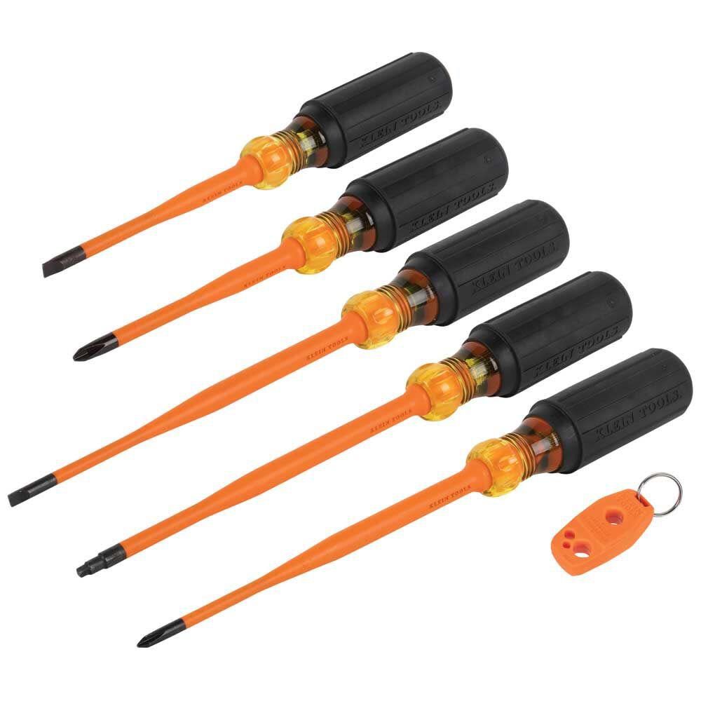 6-Piece Bi-material Handle Assorted Drive Screwdriver Set 33736INS