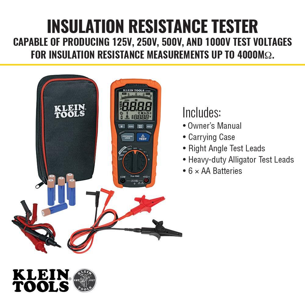 Insulation Resistance Tester ET600