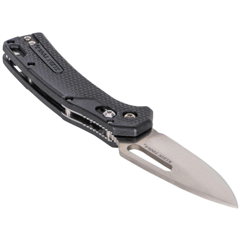 KTO Drop Point Blade Knife, Black OGK000BKT