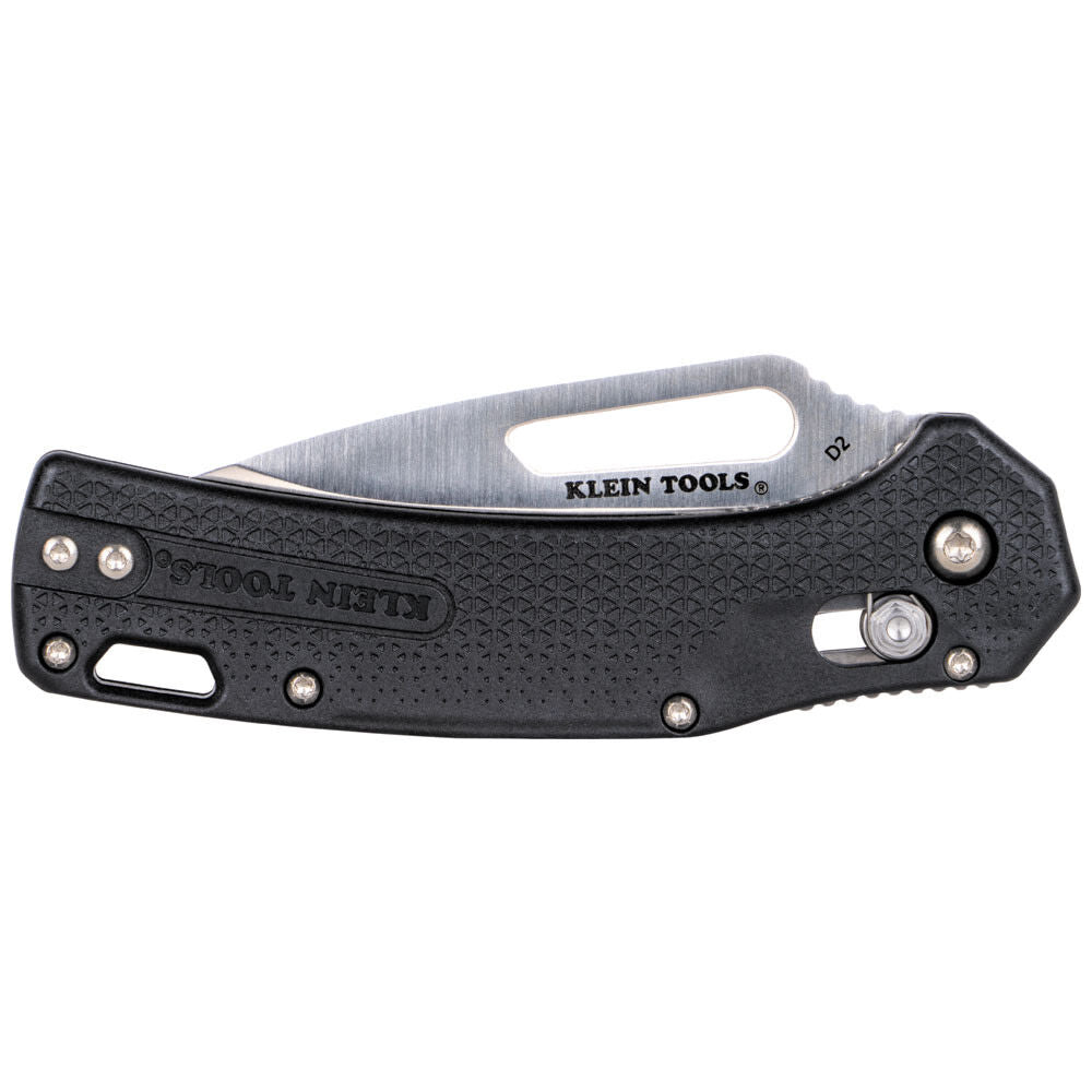 KTO Drop Point Blade Knife, Black OGK000BKT