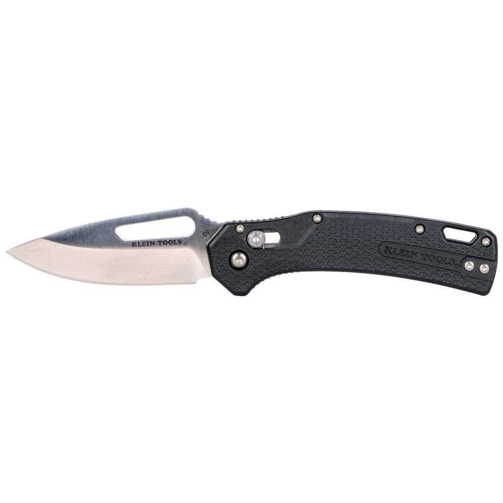 KTO Drop Point Blade Knife, Black OGK000BKT