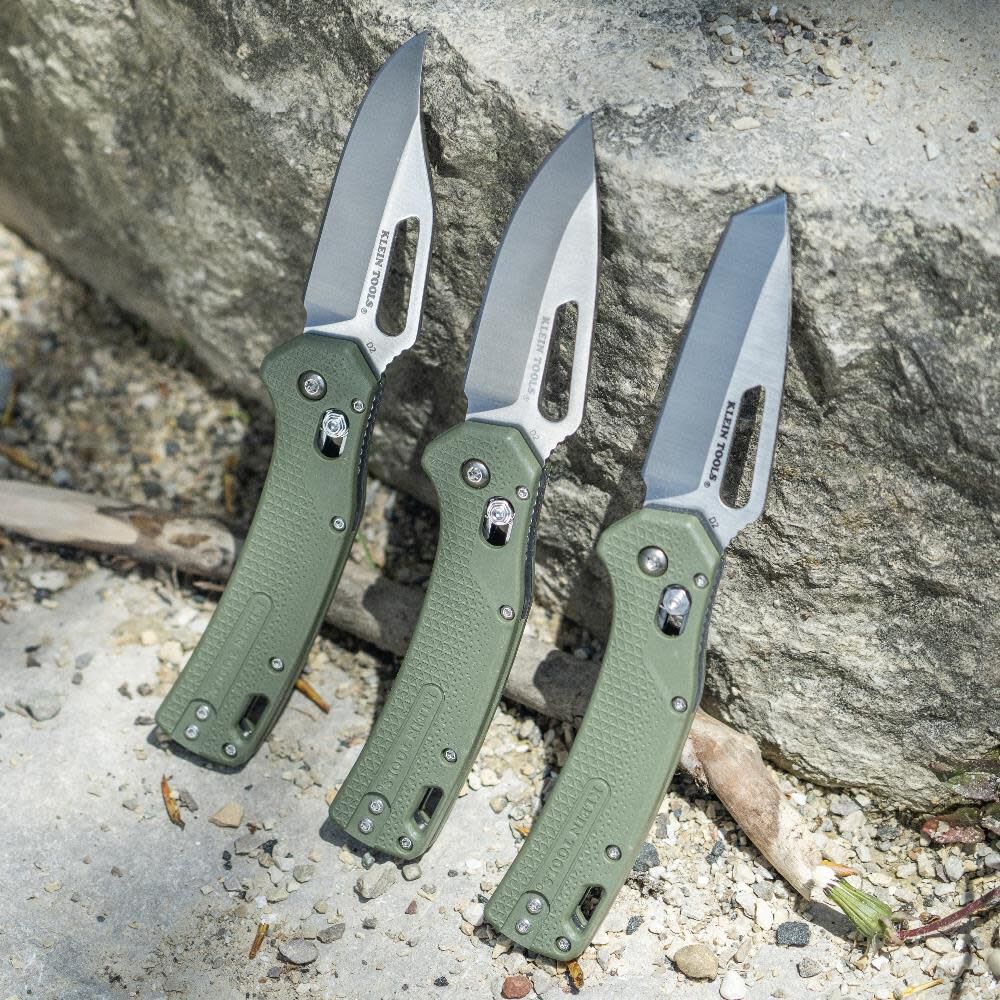 KTO Drop Point Knife, Moss Green OGK000GNT