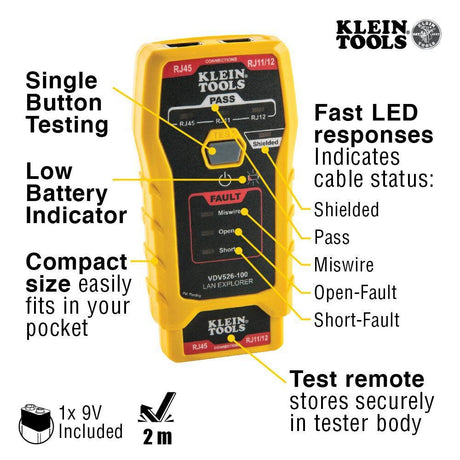 LAN Explorer Data Cable Tester VDV526100