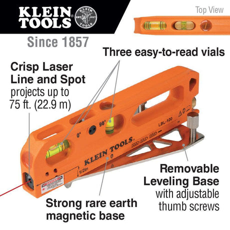 Laser Line Bubble Level LBL100