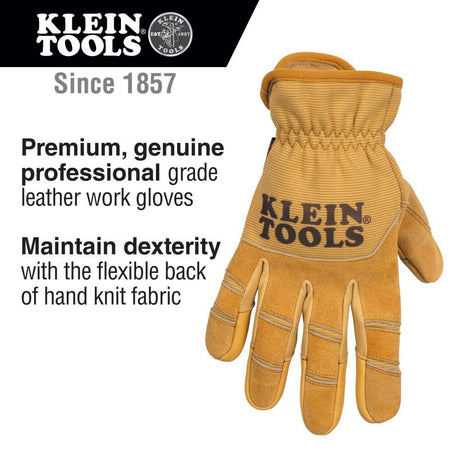 Leather All Purpose Gloves, Medium 60607