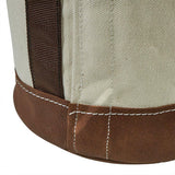 Leather-Bottom Bucket 5104