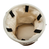 Leather Bottom Bucket with Connections 5104OCTO