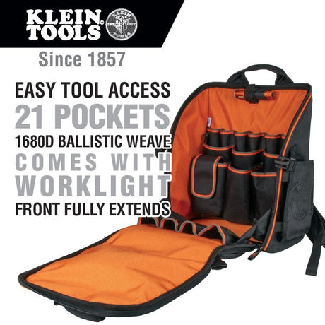Tools Lighted Tool Station Backpack 55655