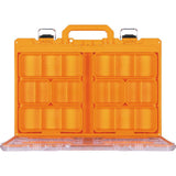 MODbox Short Component Box, Full Width 12-in W x 1.4-in H x 20.8-in D Orange Plastic Tool Box 54807MB