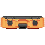 MODbox Small Tool Box 22-in W x 6.6-in H x 15.5-in D Orange Plastic Tool Box 54804MB