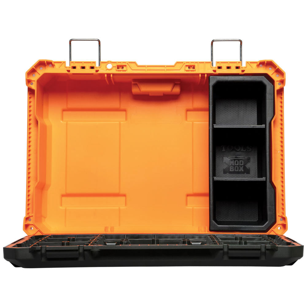 MODbox Small Tool Box 22-in W x 6.6-in H x 15.5-in D Orange Plastic Tool Box 54804MB