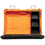 MODbox Small Tool Box 22-in W x 6.6-in H x 15.5-in D Orange Plastic Tool Box 54804MB