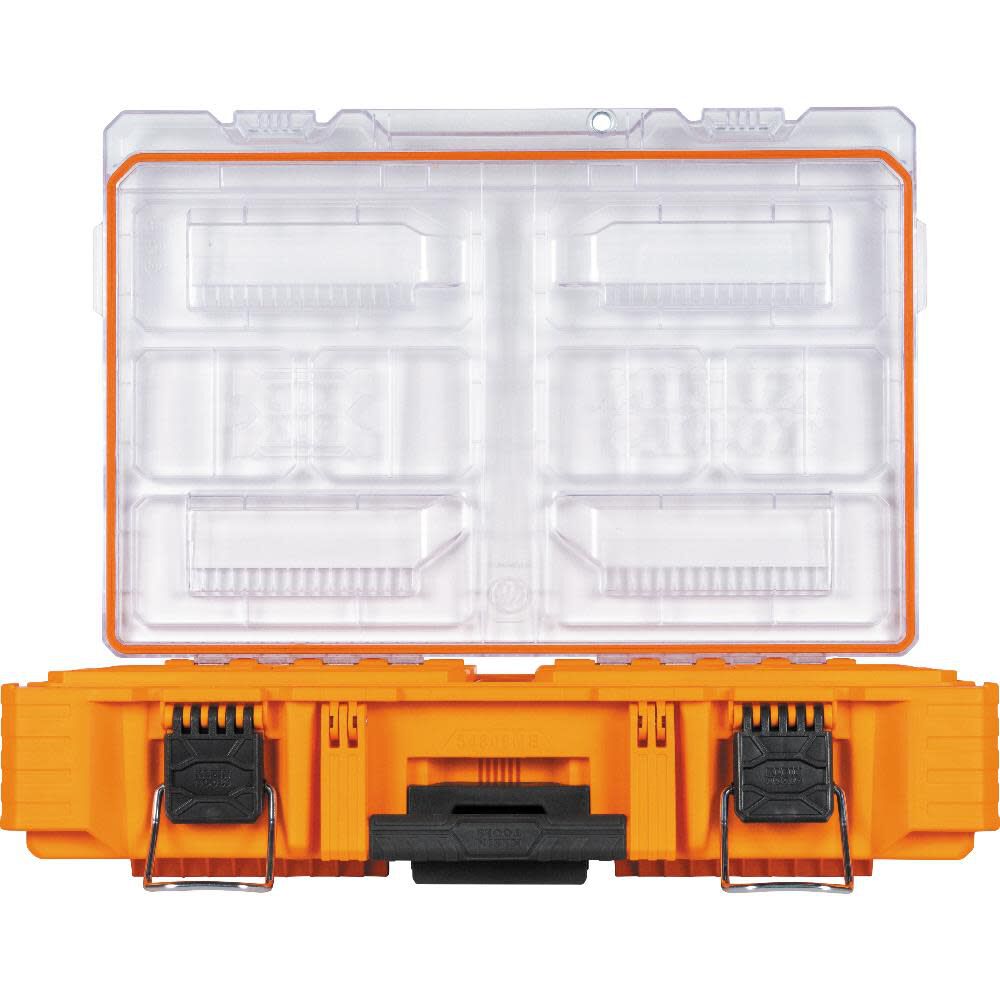 MODbox Tall Component Box, Full Width 12-in W x 3.7-in H x 20.8-in D Orange Plastic Tool Box 54806MB