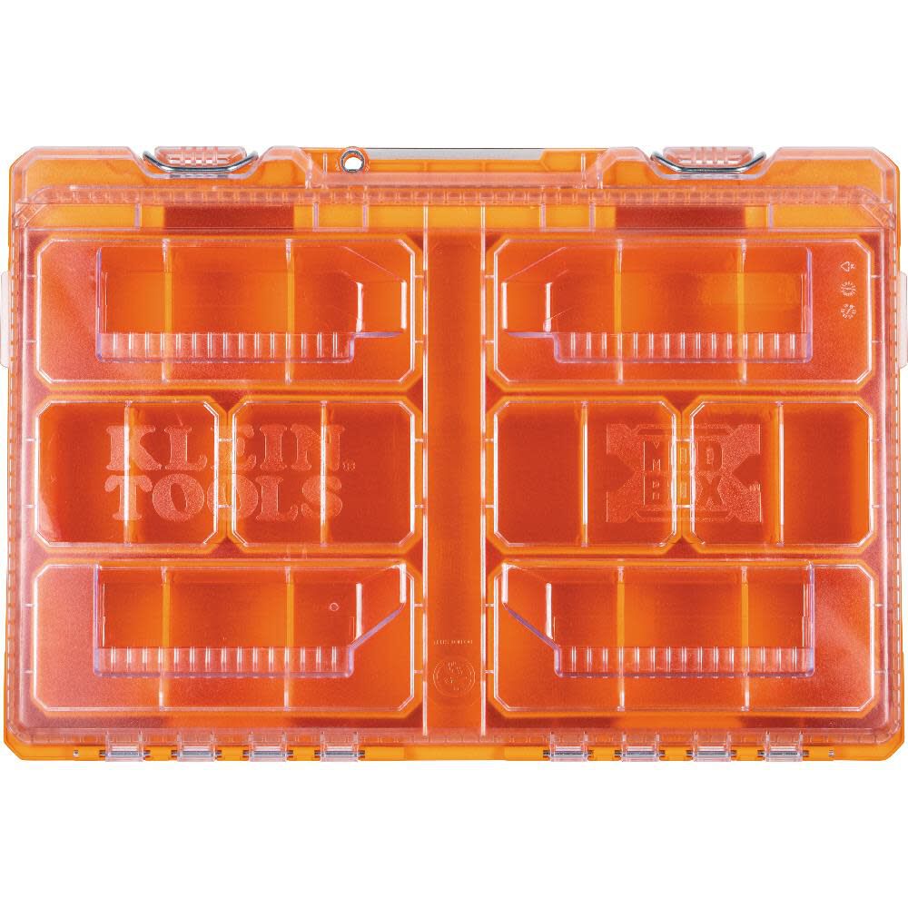 MODbox Tall Component Box, Full Width 12-in W x 3.7-in H x 20.8-in D Orange Plastic Tool Box 54806MB