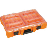 MODbox Tall Component Box, Full Width 12-in W x 3.7-in H x 20.8-in D Orange Plastic Tool Box 54806MB