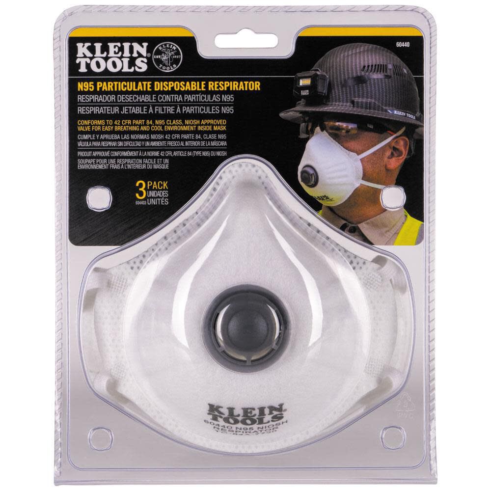 N95 Disposable Respirator 3pk 604403