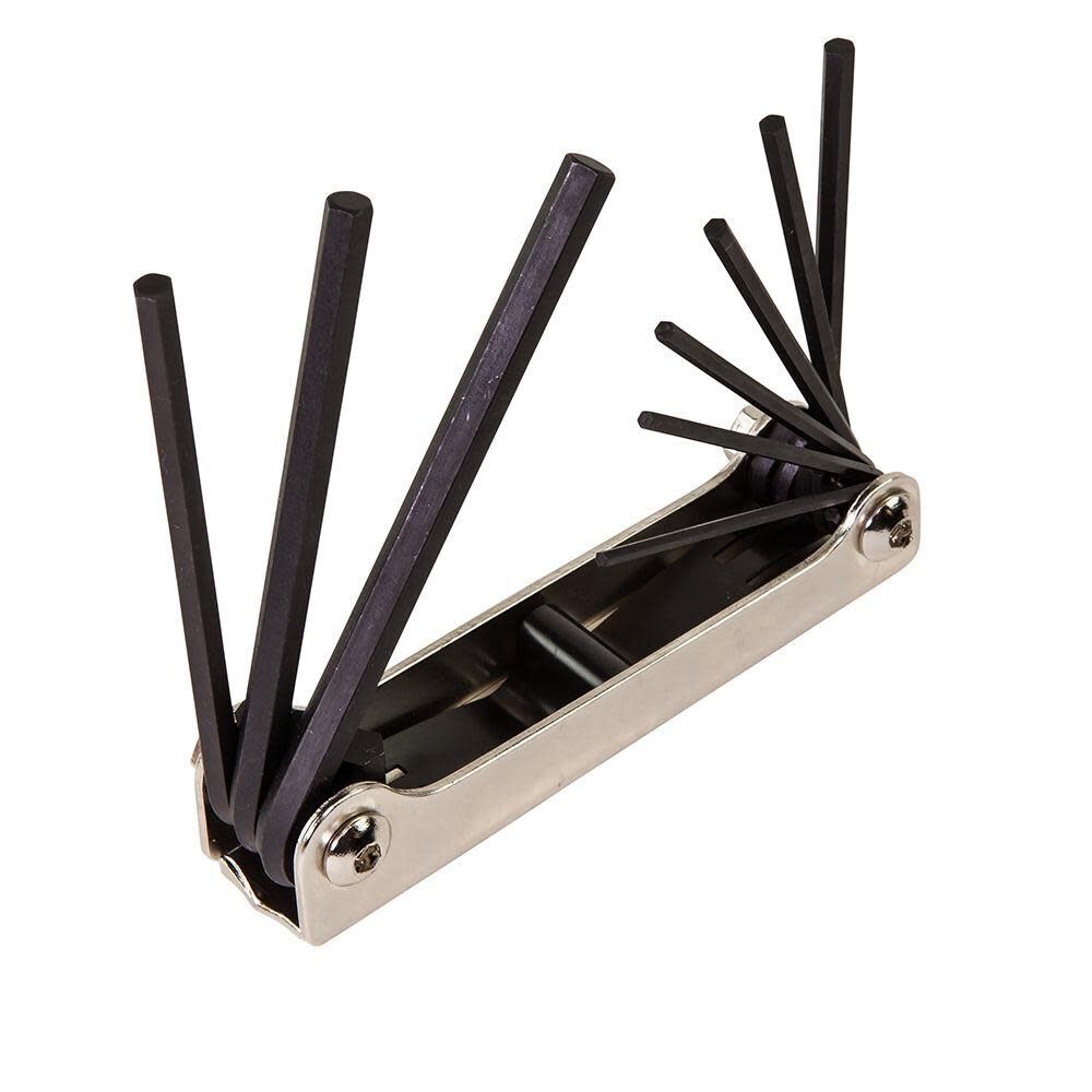 Nine-Key Inch Folding Hex Key Set 70591