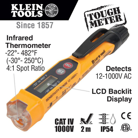 Non-Contact Volt Tester/Thermometer NCVT4IR