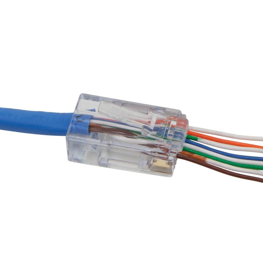 Pass-Thru Data Plug CAT5E 10 Pk VDV826728