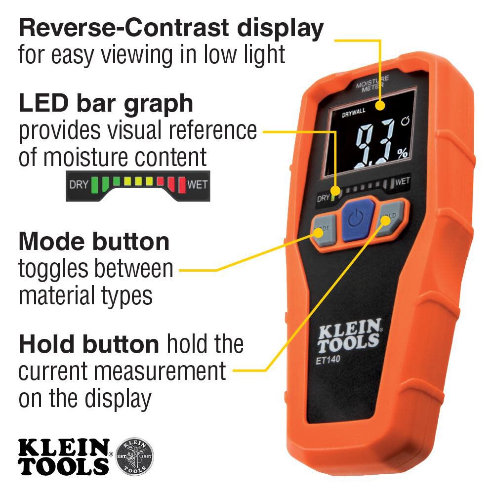 Pinless Moisture Meter ET140