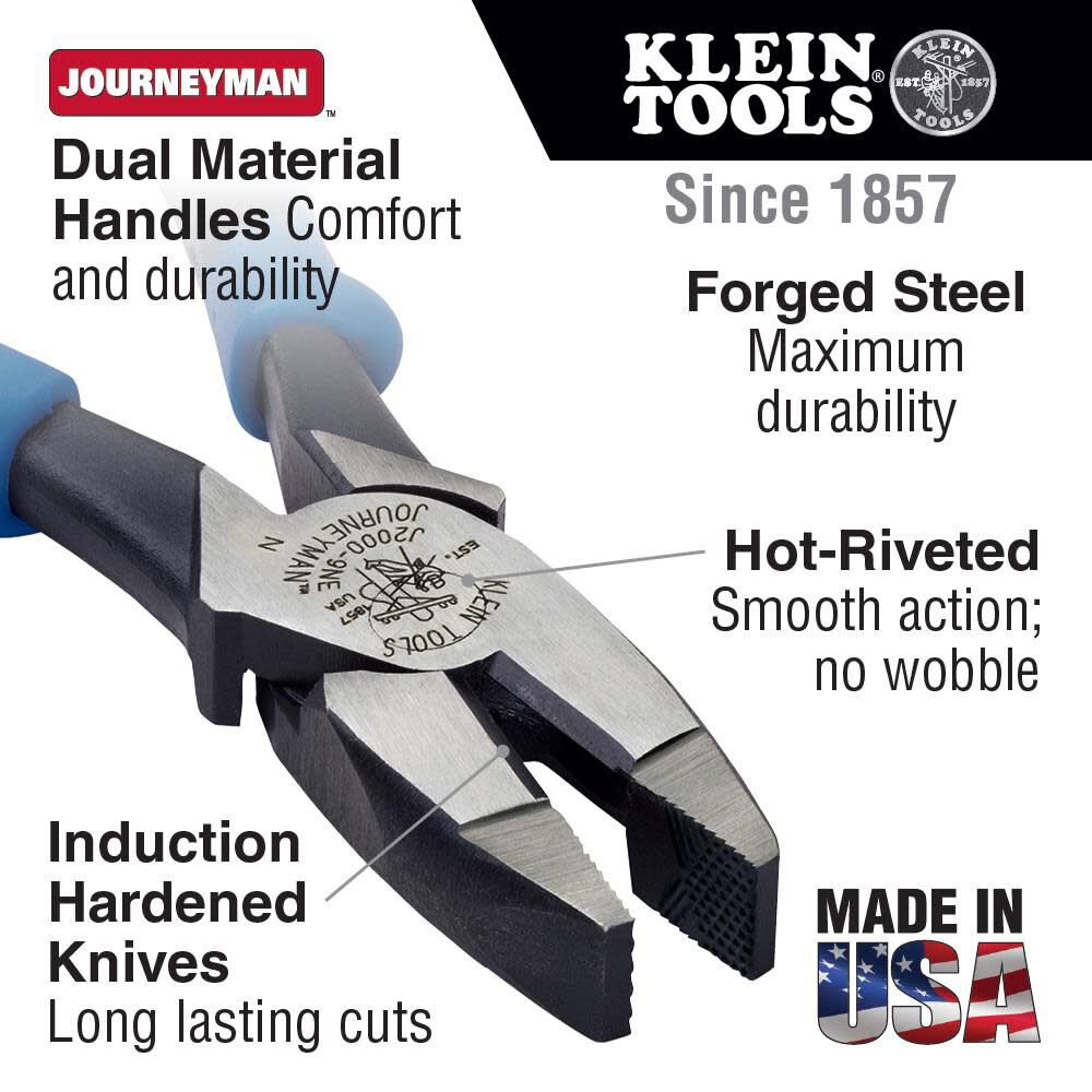 Journeyman 9-in Electrical Lineman Cutting Pliers J20009NE