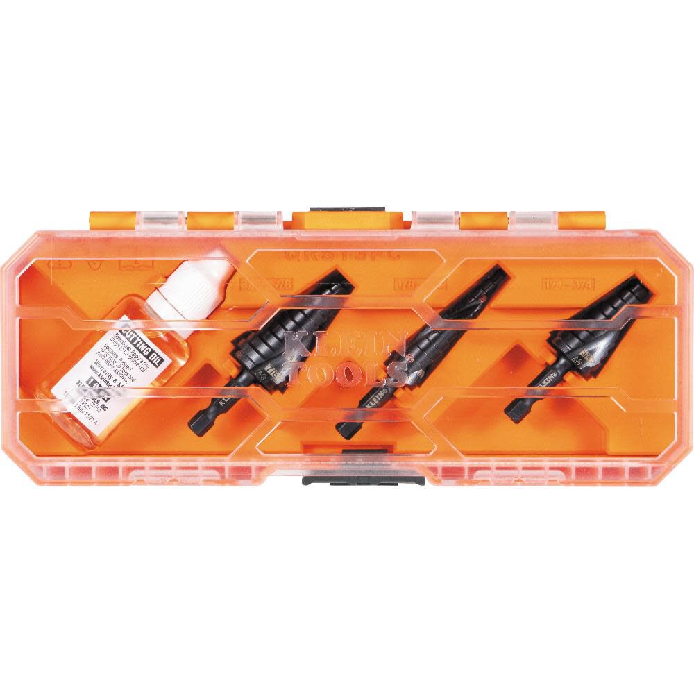 3-Piece 1/4-in Step Drill Bit Set (1/8-in to 7/8-in) QRST3PC