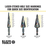 3-Piece 1/4-in Step Drill Bit Set (1/8-in to 7/8-in) QRST3PC