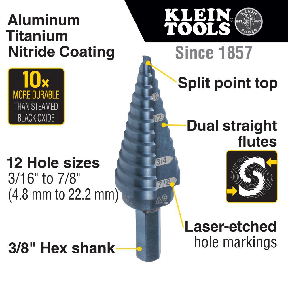 Premium Hex Step Bit Set 3pc KTSBSPRO