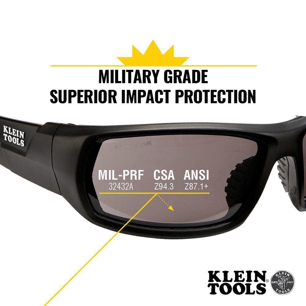 Pro Safety Glasses Full Frame Gray Lens 60164