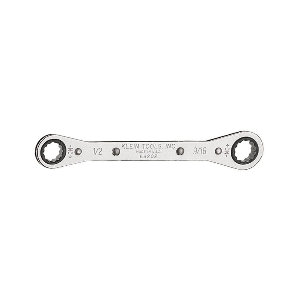 Ratcheting Box Wrench 1/2in x 9/16in 68202