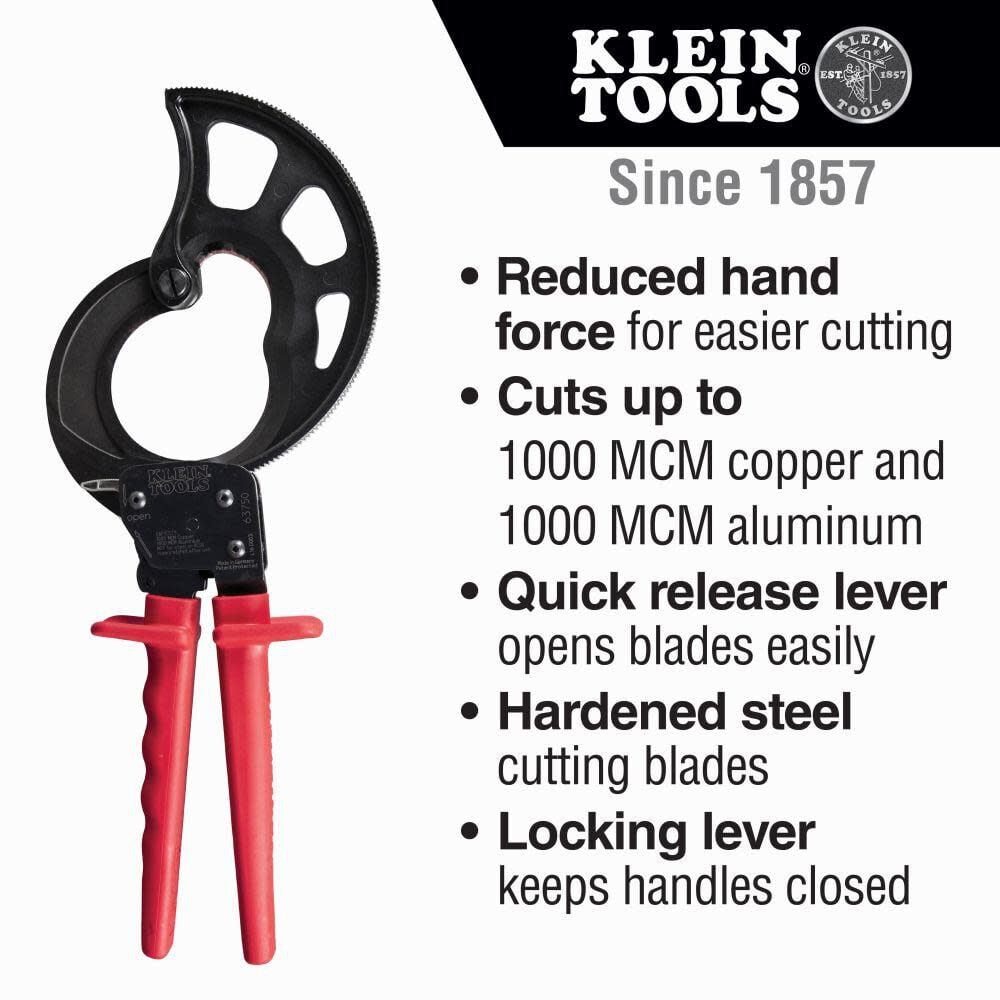 Ratcheting Cable Cutter 1000 MCM 63750